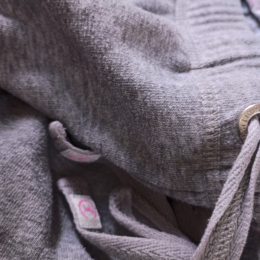 Vintage Pink Victoria Secret Cropped Sweat pants Logo Rare 2010 - Picture 6 of 10